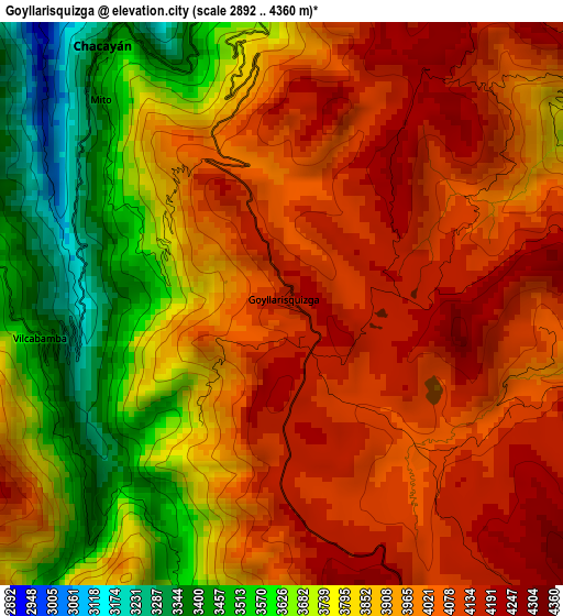 Goyllarisquizga elevation map