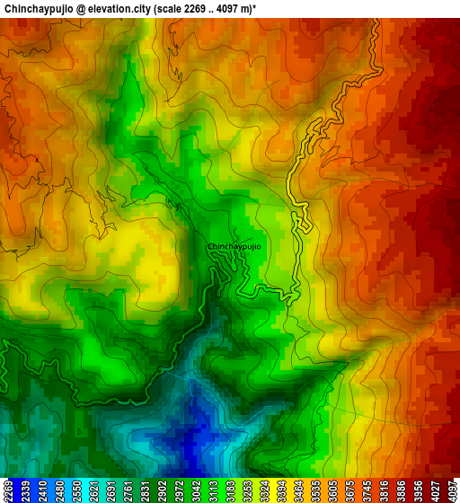 Chinchaypujio elevation map