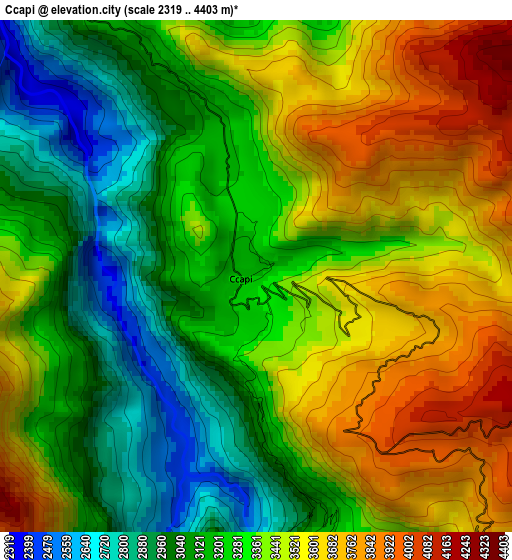 Ccapi elevation map