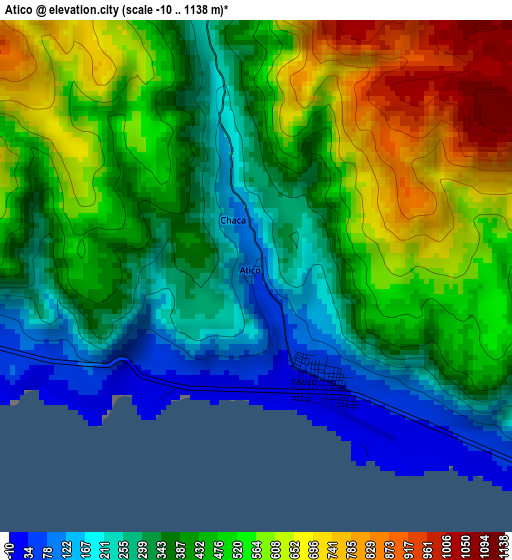 Atico elevation map