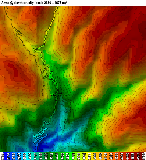 Arma elevation map