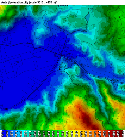 Anta elevation map