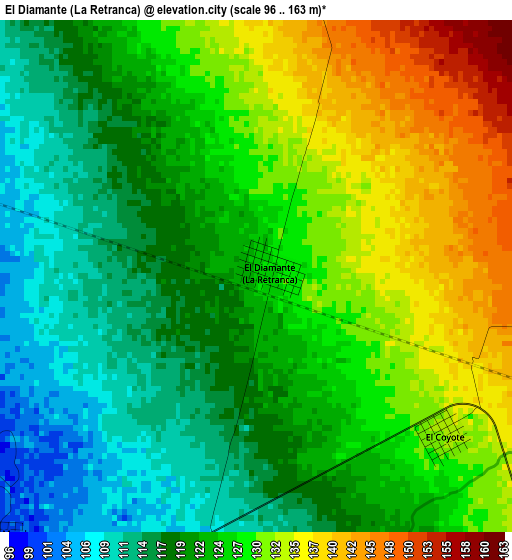 El Diamante (La Retranca) elevation map