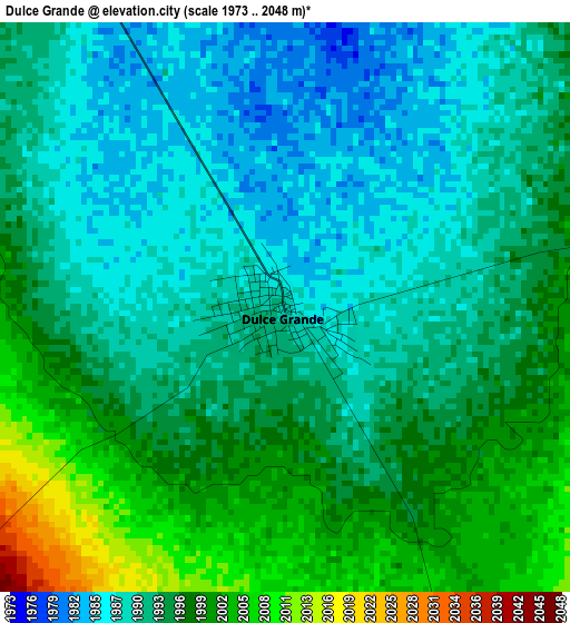 Dulce Grande elevation map