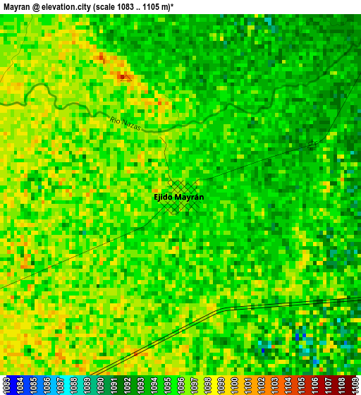 Mayran elevation map