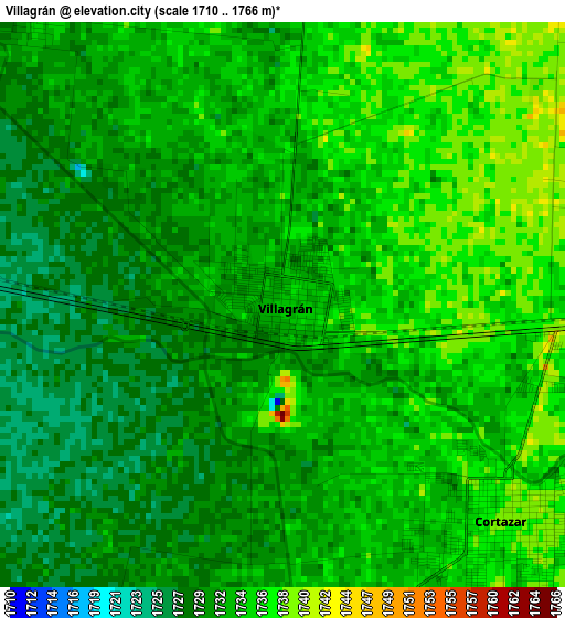 Villagrán elevation map