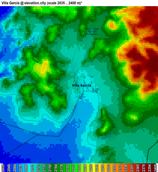 Villa García elevation map