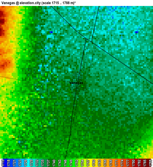 Vanegas elevation map
