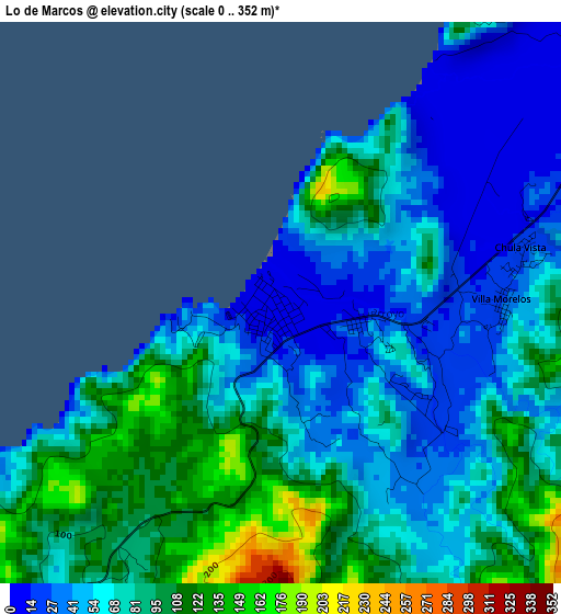 Lo de Marcos elevation map