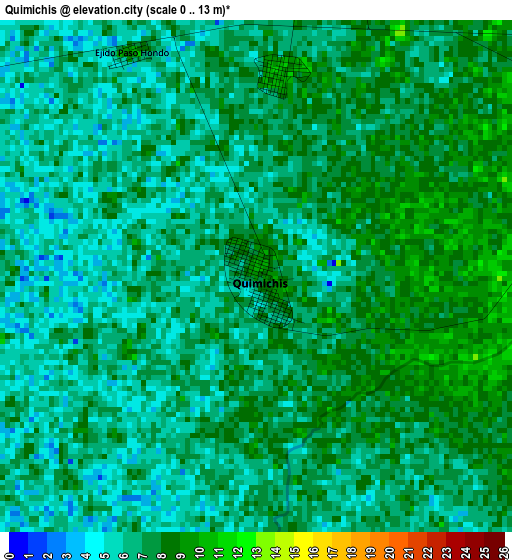 Quimichis elevation map