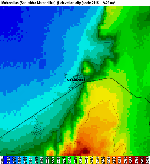 Matancillas (San Isidro Matancillas) elevation map