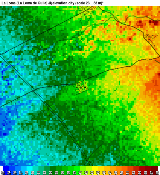 La Loma (La Loma de Quila) elevation map