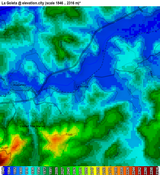 La Goleta elevation map