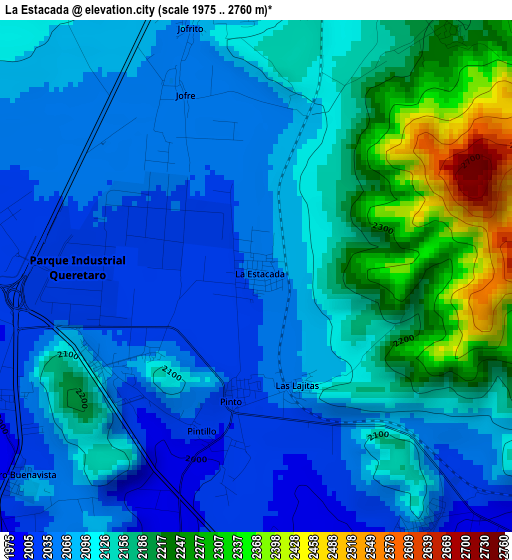 La Estacada elevation map