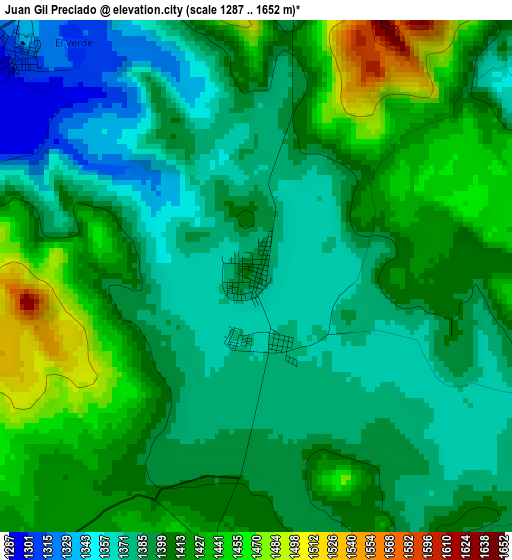 Juan Gil Preciado elevation map