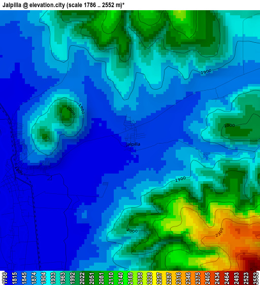 Jalpilla elevation map