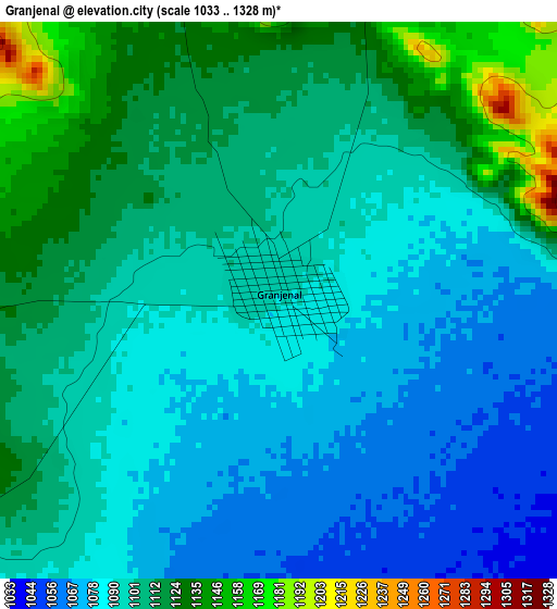 Granjenal elevation map