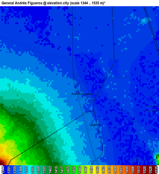 General Andrés Figueroa elevation map