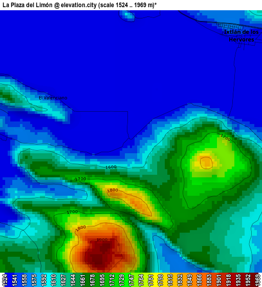 La Plaza del Limón elevation map