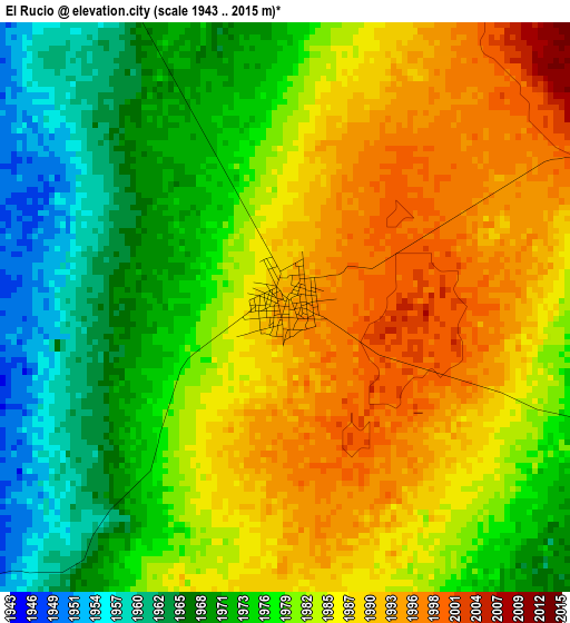 El Rucio elevation map