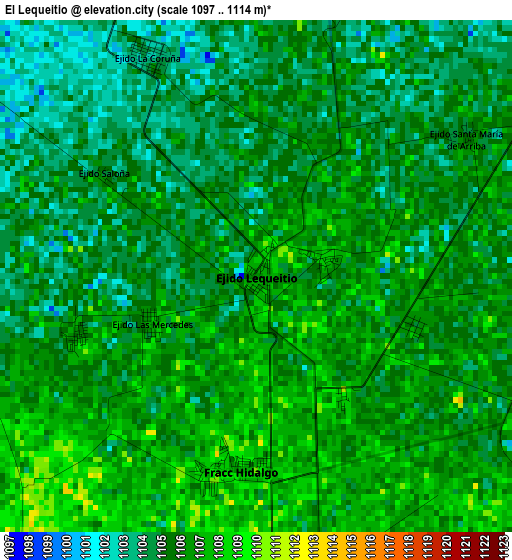 El Lequeitio elevation map