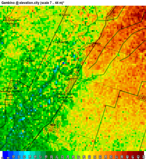 Gambino elevation map