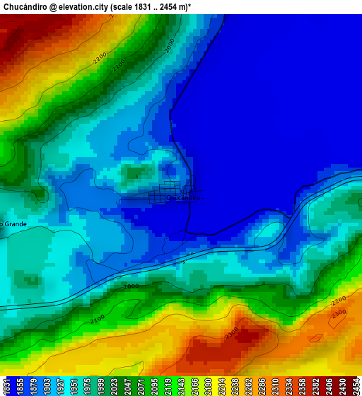 Chucándiro elevation map