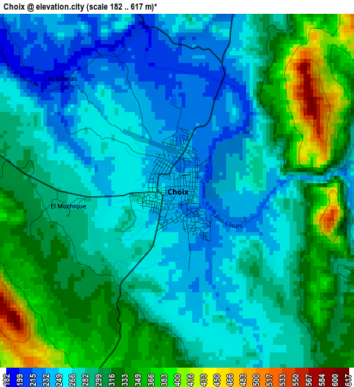 Choix elevation map