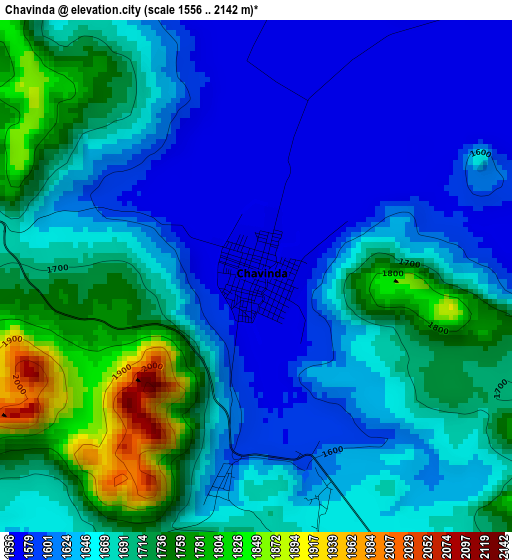 Chavinda elevation map