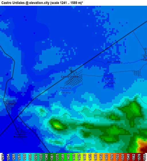 Castro Urdiales elevation map