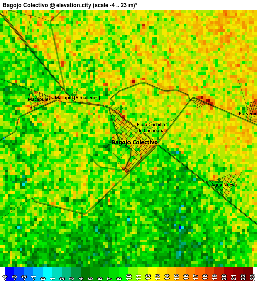 Bagojo Colectivo elevation map