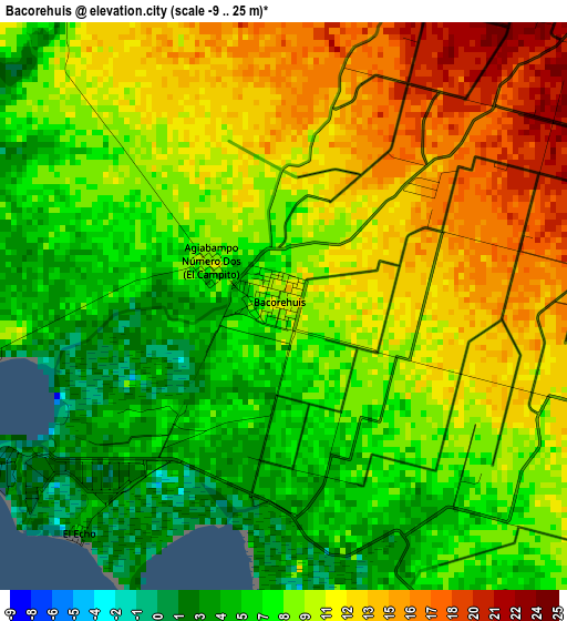 Bacorehuis elevation map