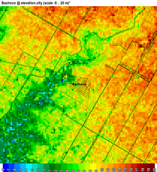 Bachoco elevation map