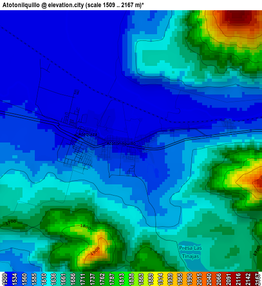 Atotonilquillo elevation map