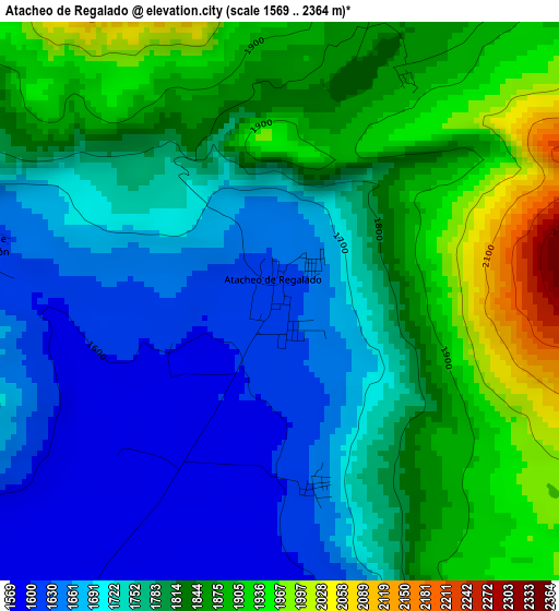 Atacheo de Regalado elevation map