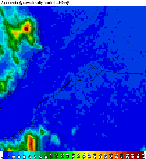 Apoderado elevation map