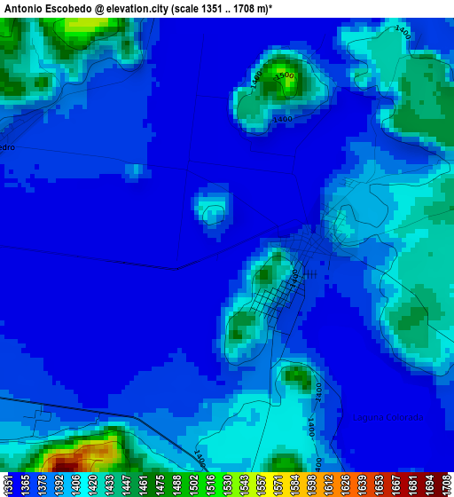 Antonio Escobedo elevation map