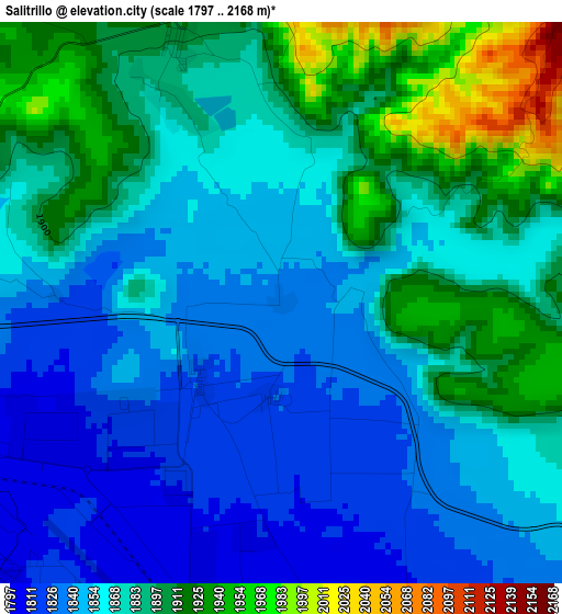 Salitrillo elevation map