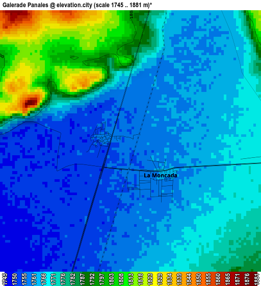 Galerade Panales elevation map