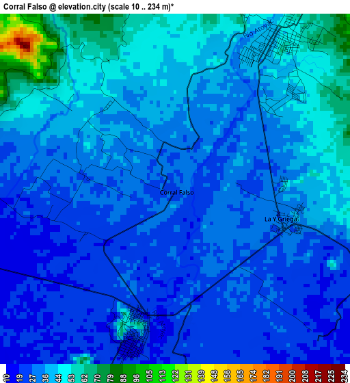 Corral Falso elevation map