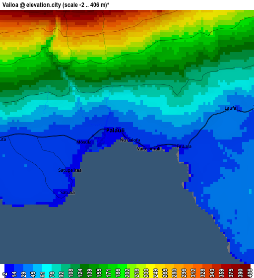 Vailoa elevation map