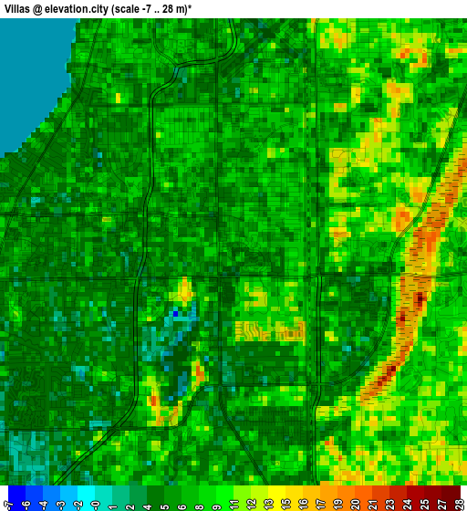 Villas elevation map