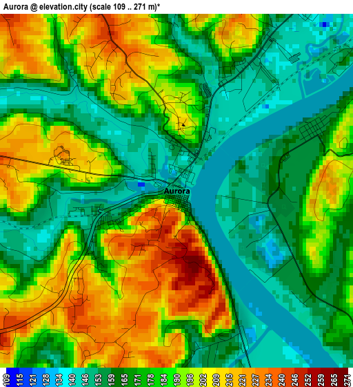 Aurora elevation map