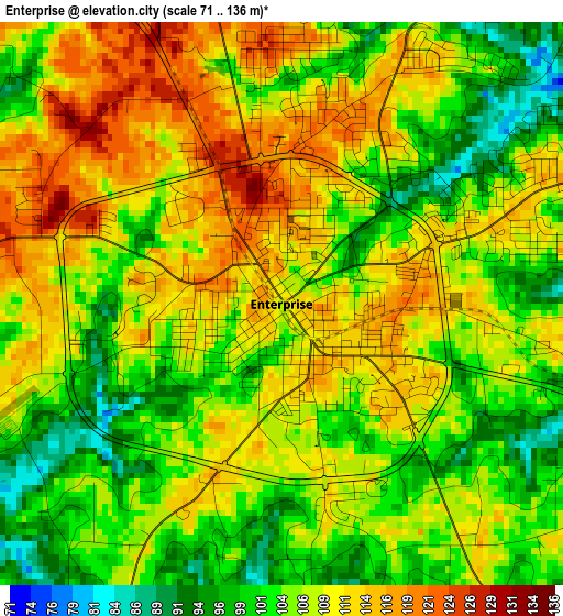 Enterprise elevation map