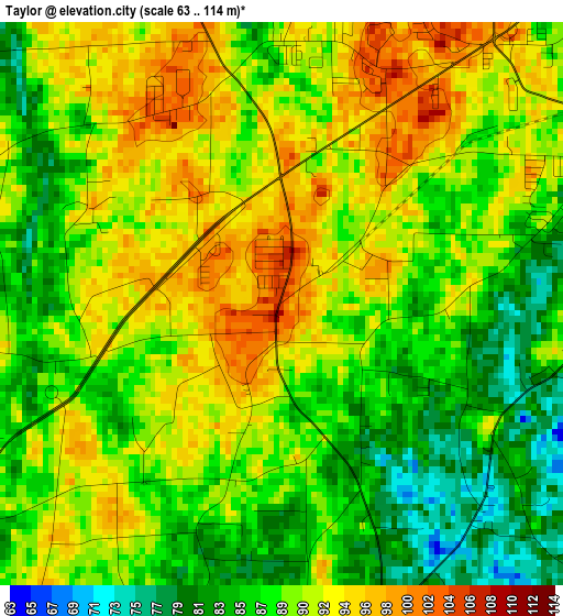 Taylor elevation map