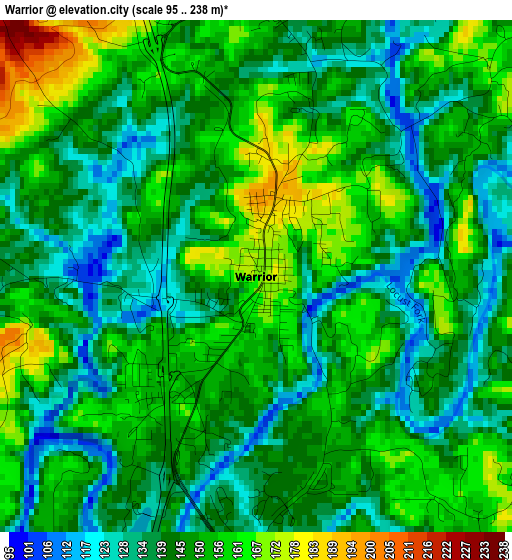 Warrior elevation map