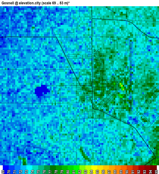 Gosnell elevation map