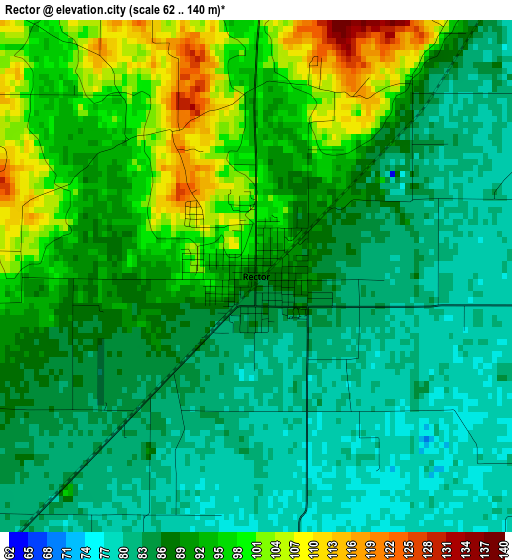 Rector elevation map