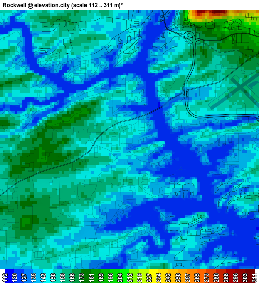 Rockwell elevation map