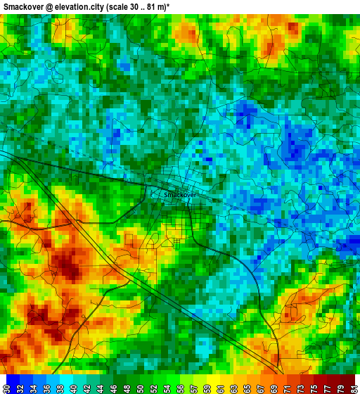 Smackover elevation map